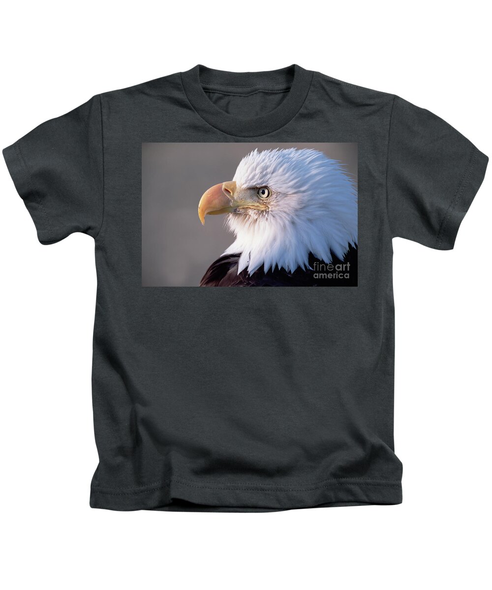 00343902 Kids T-Shirt featuring the photograph Bald Eagle, Alaska by Yva Momatiuk and John Eastcott