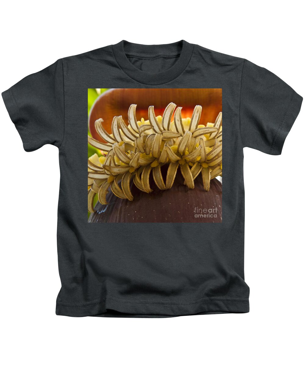 Heiko Kids T-Shirt featuring the photograph Banana Flower by Heiko Koehrer-Wagner