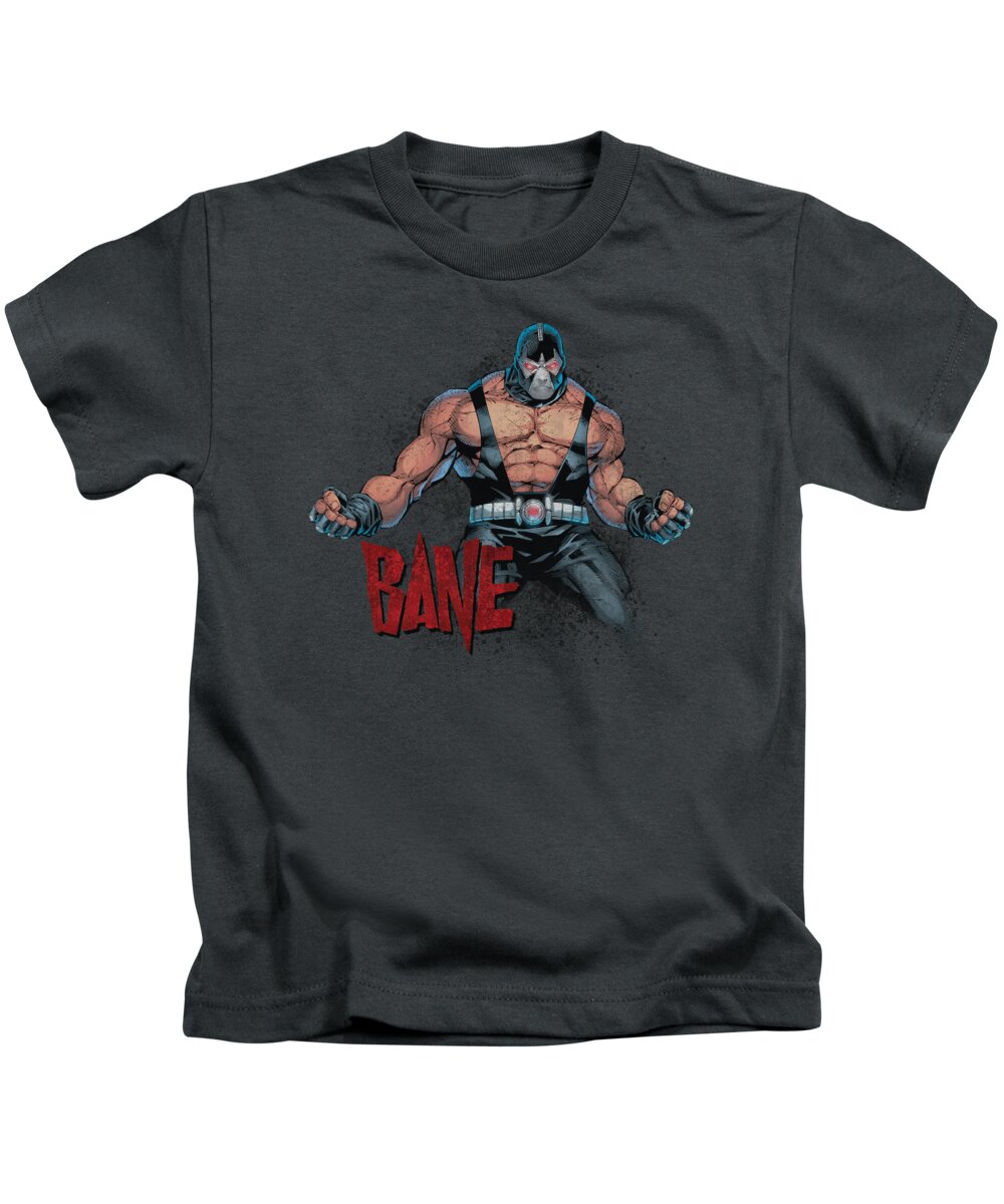 Batman Kids T-Shirt featuring the digital art Batman - Bane Flex by Brand A