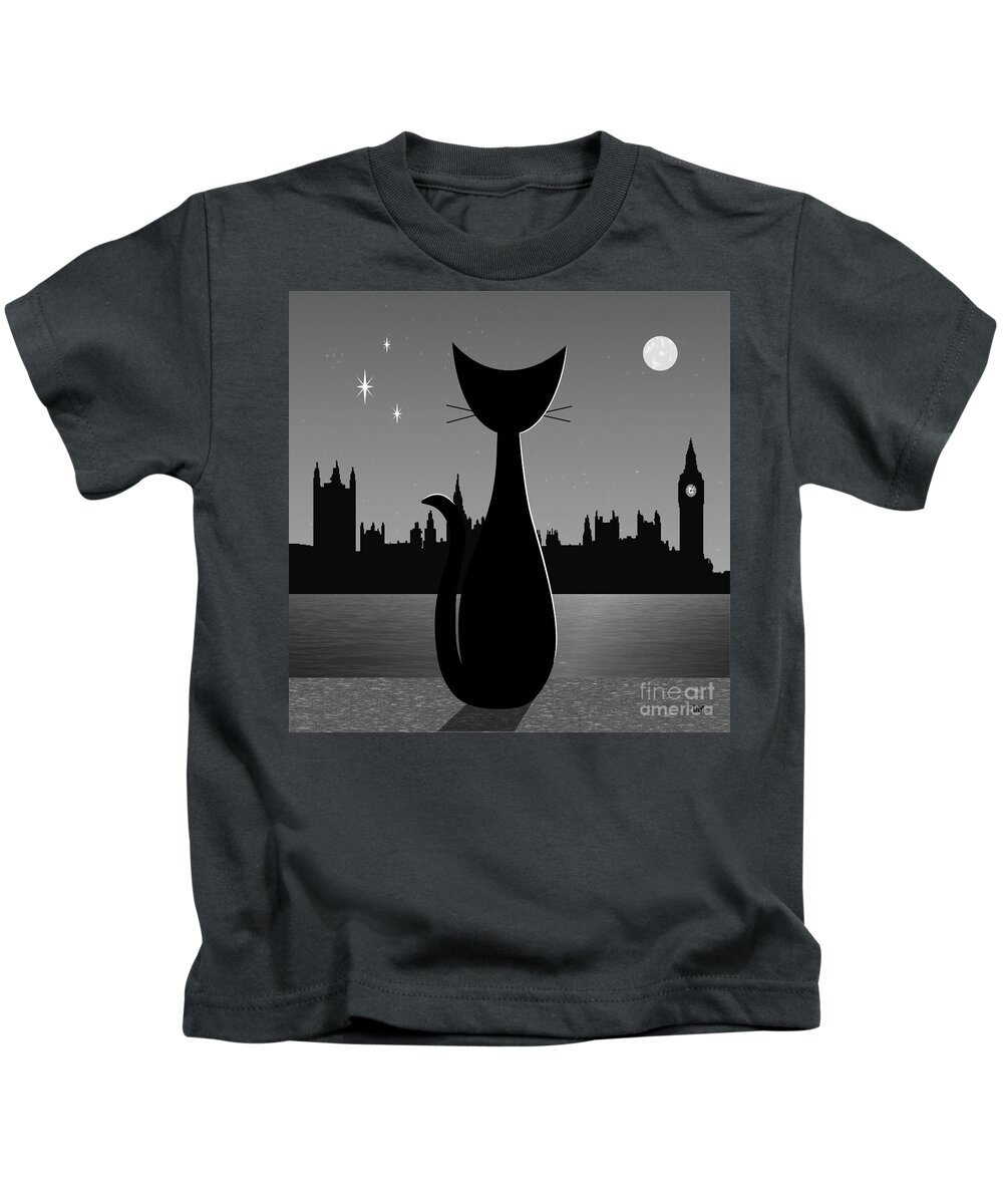 London Kids T-Shirt featuring the digital art Big Ben by Donna Mibus