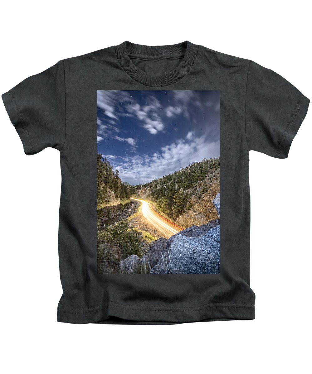 Night Kids T-Shirt featuring the photograph Boulder Canyon Dream by James BO Insogna