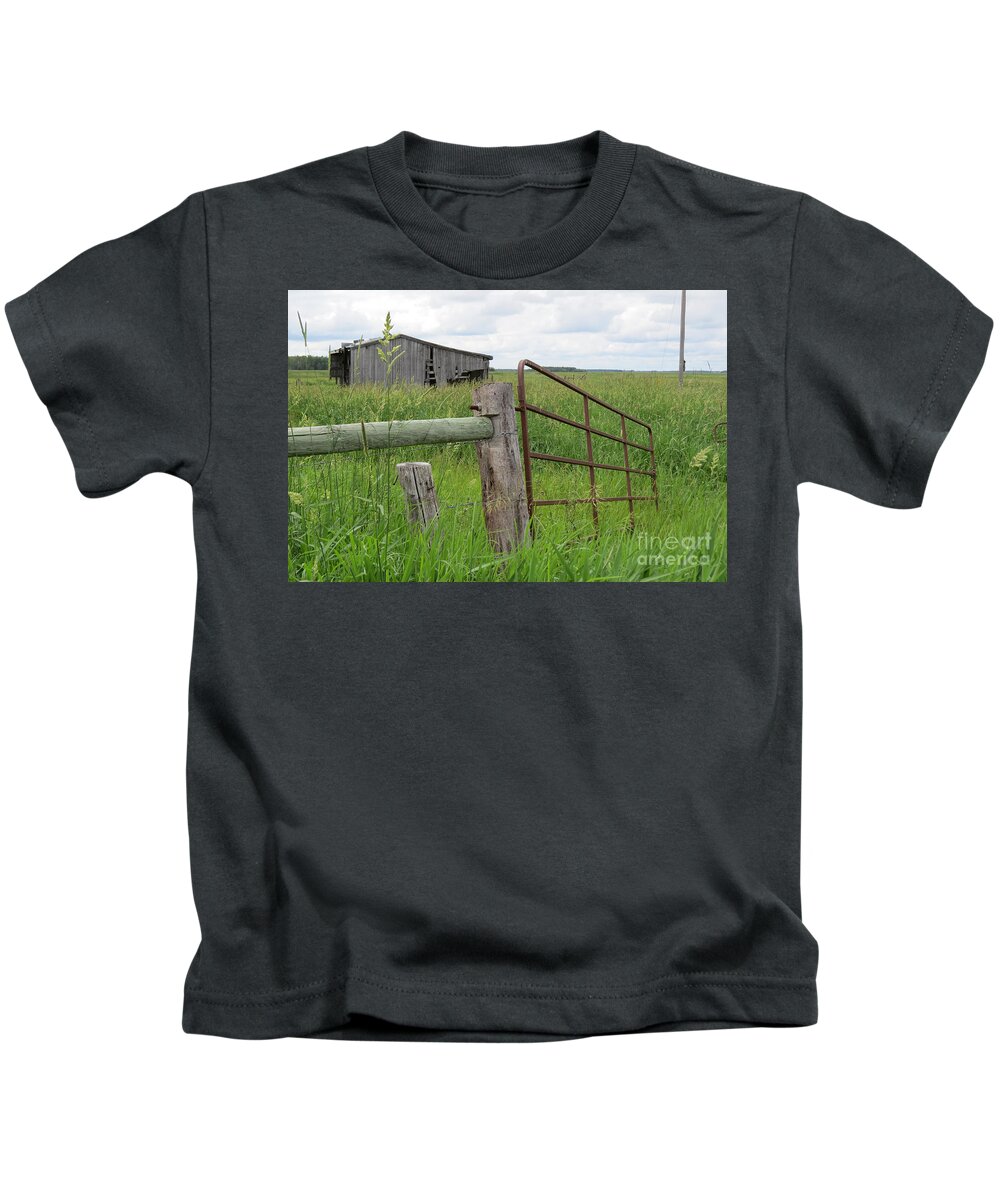 Prairie Kids T-Shirt featuring the photograph Broken Down by Mary Mikawoz