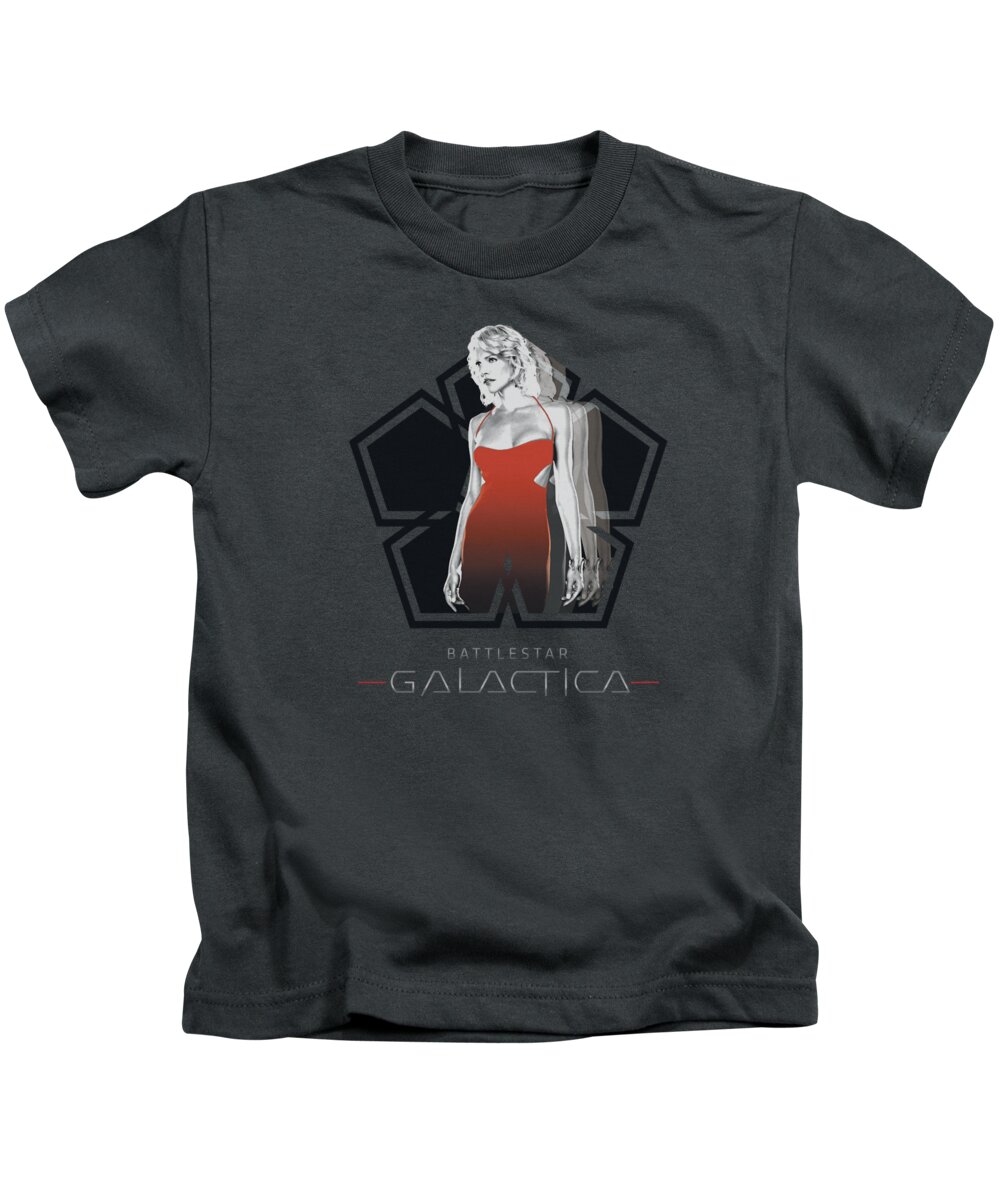 Battlestar Kids T-Shirt featuring the digital art Bsg - Cylon Tech by Brand A