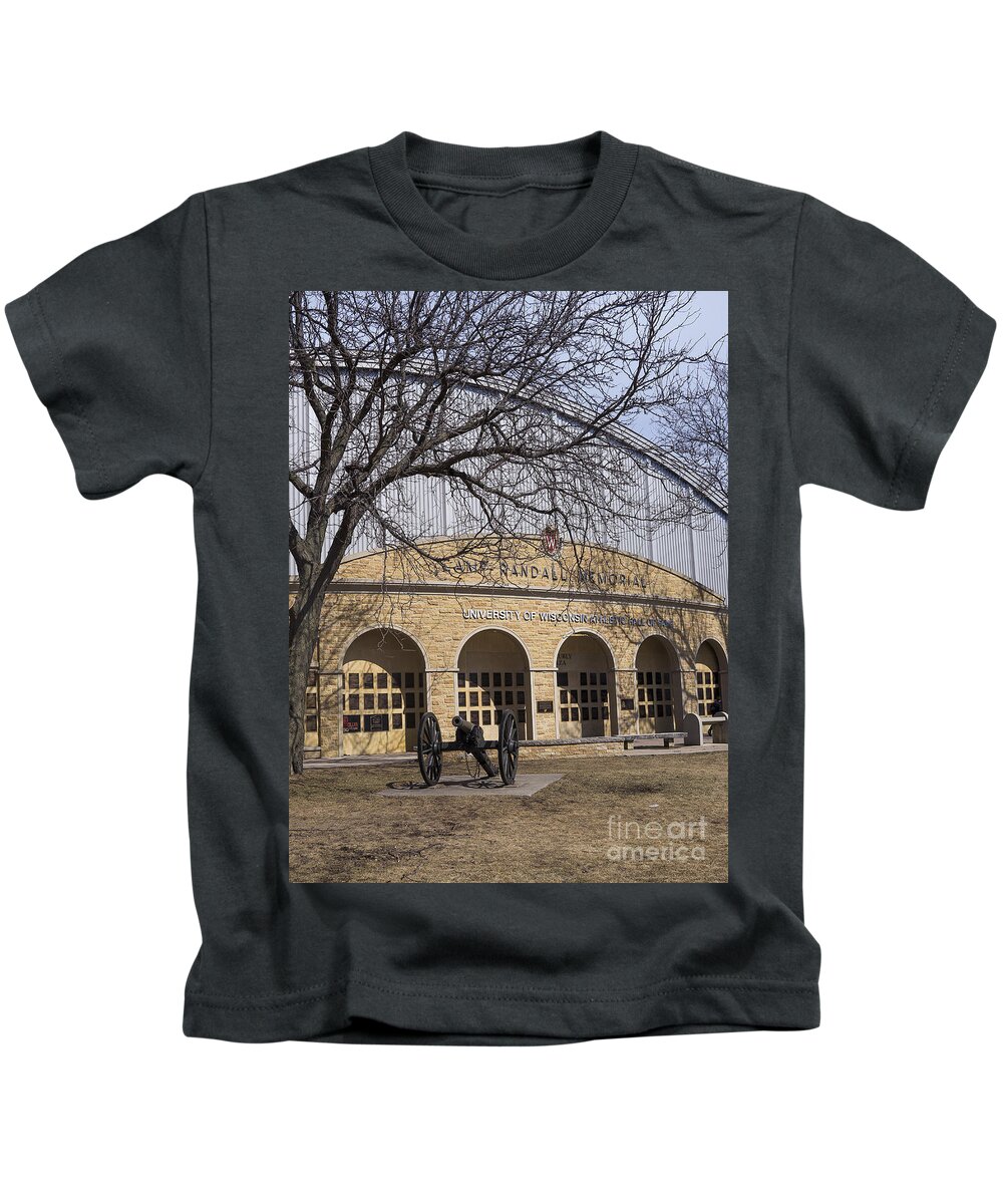 Badger Kids T-Shirt featuring the photograph Camp Randall Madison by Steven Ralser