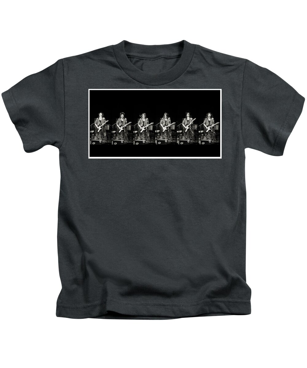 Carolyn Wonderland Kids T-Shirt featuring the photograph Carolyn Wonderland Rockin' by Darryl Dalton