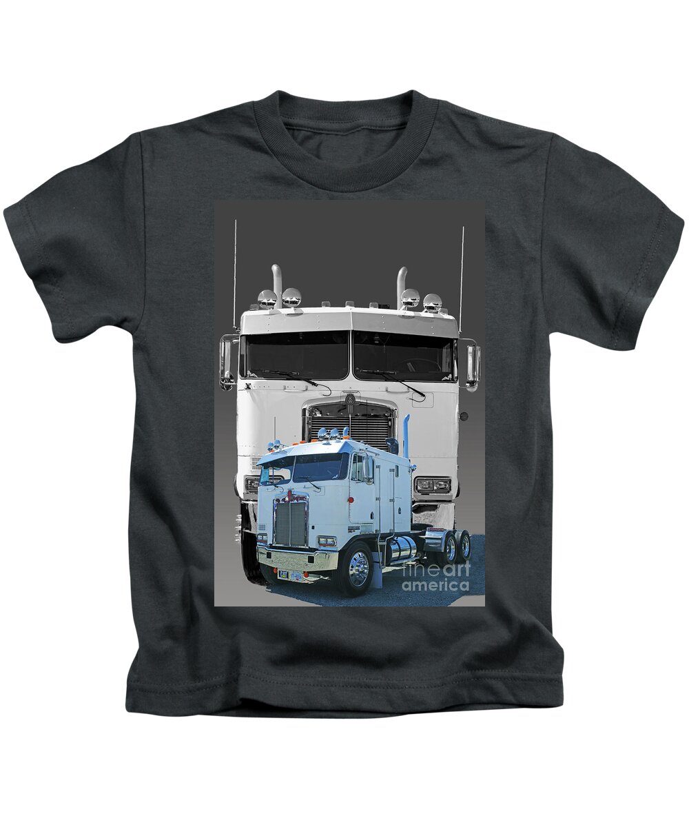Trucks Kids T-Shirt featuring the photograph Catr3137b-13 by Randy Harris