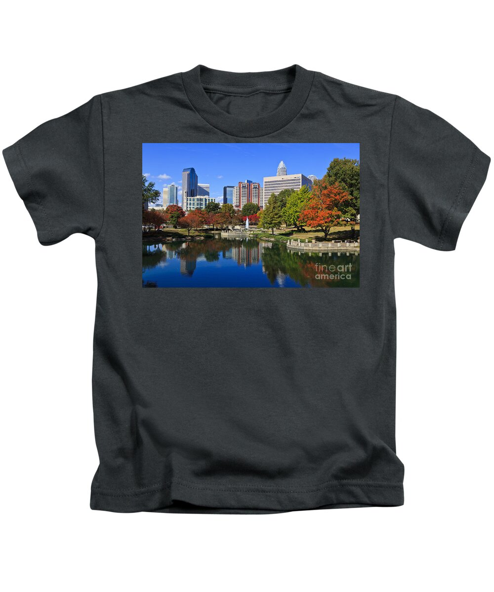 Charlotte Kids T-Shirt featuring the photograph Charlotte North Carolina Marshall Park by Jill Lang