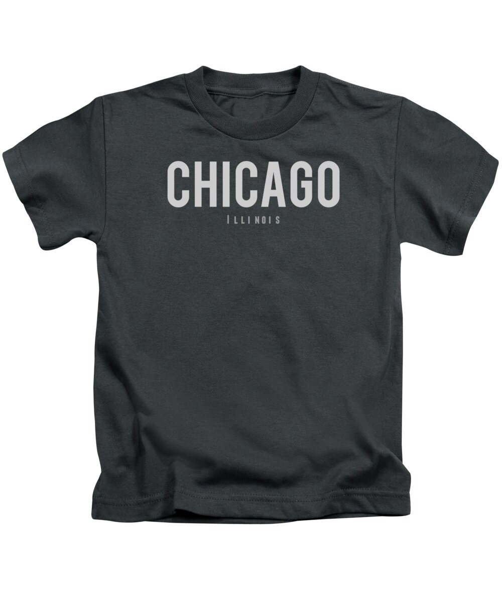 Chicago Kids T-Shirt featuring the digital art Chicago, Illinois by Design Ideas