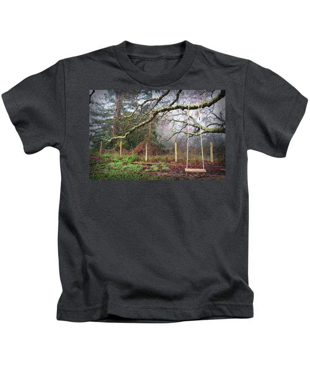 Childhood Kids T-Shirt featuring the photograph Childhood Swing by Spencer Hughes