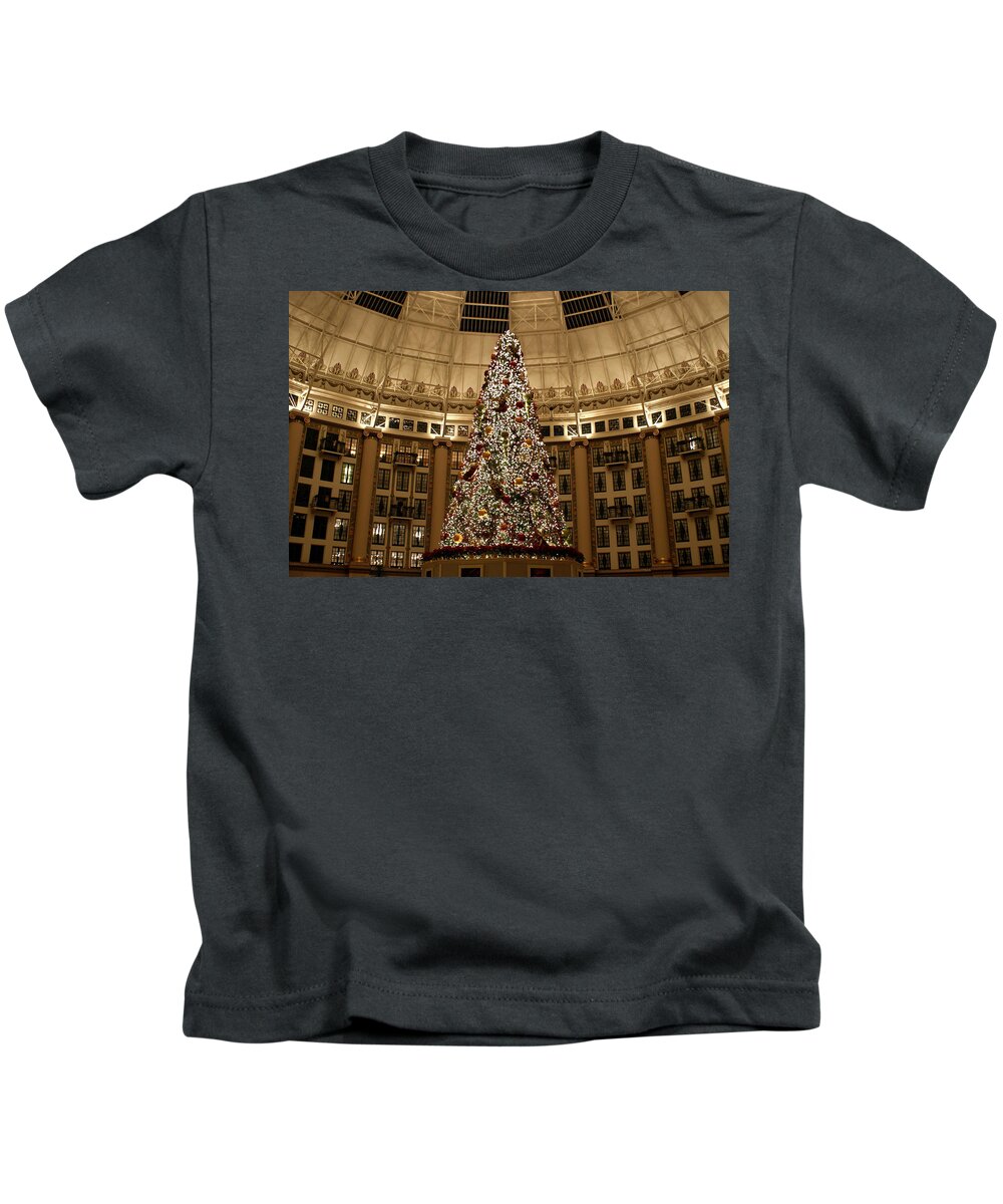 Christmas Kids T-Shirt featuring the photograph Christmas Tree by Sandy Keeton