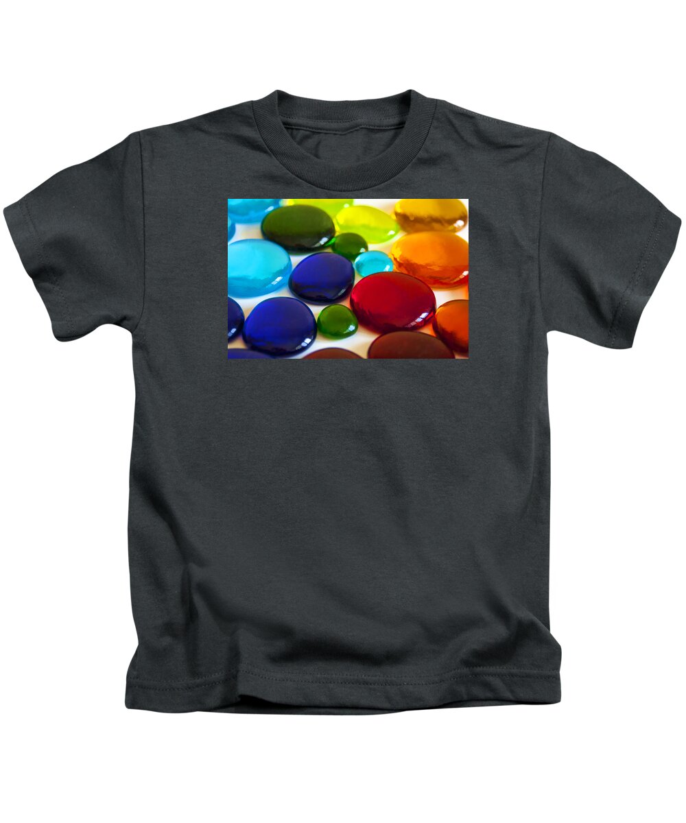 Colors Kids T-Shirt featuring the photograph Circles of Color by Cathy Kovarik
