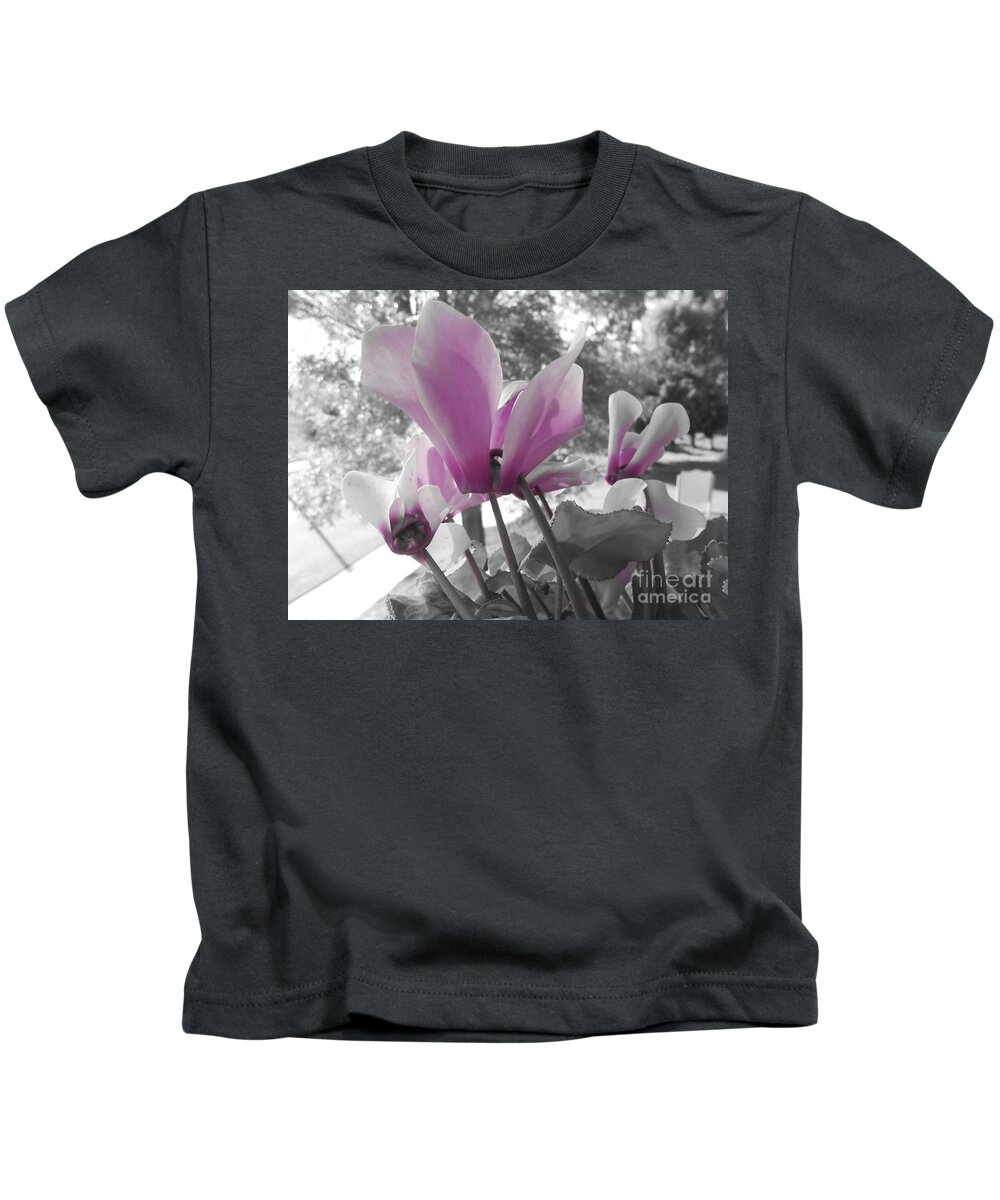 Purple Kids T-Shirt featuring the photograph Color Pop by Bridgette Gomes