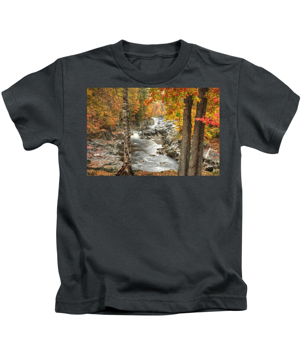 Photograph Kids T-Shirt featuring the photograph Colorful Creek by Richard Gehlbach