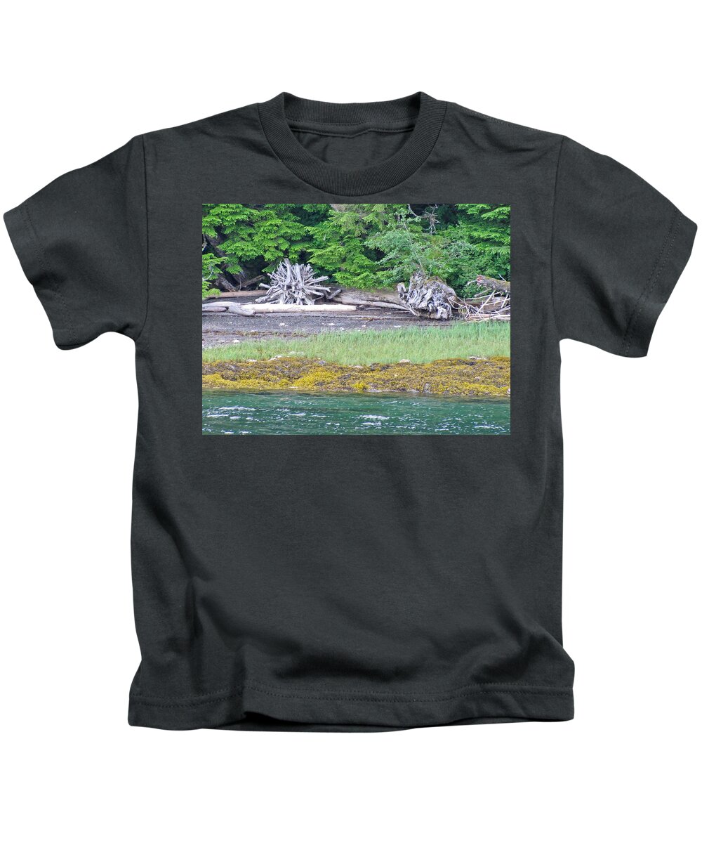 Landscape Kids T-Shirt featuring the photograph Colors of Alaska - Layers of Greens by Natalie Rotman Cote