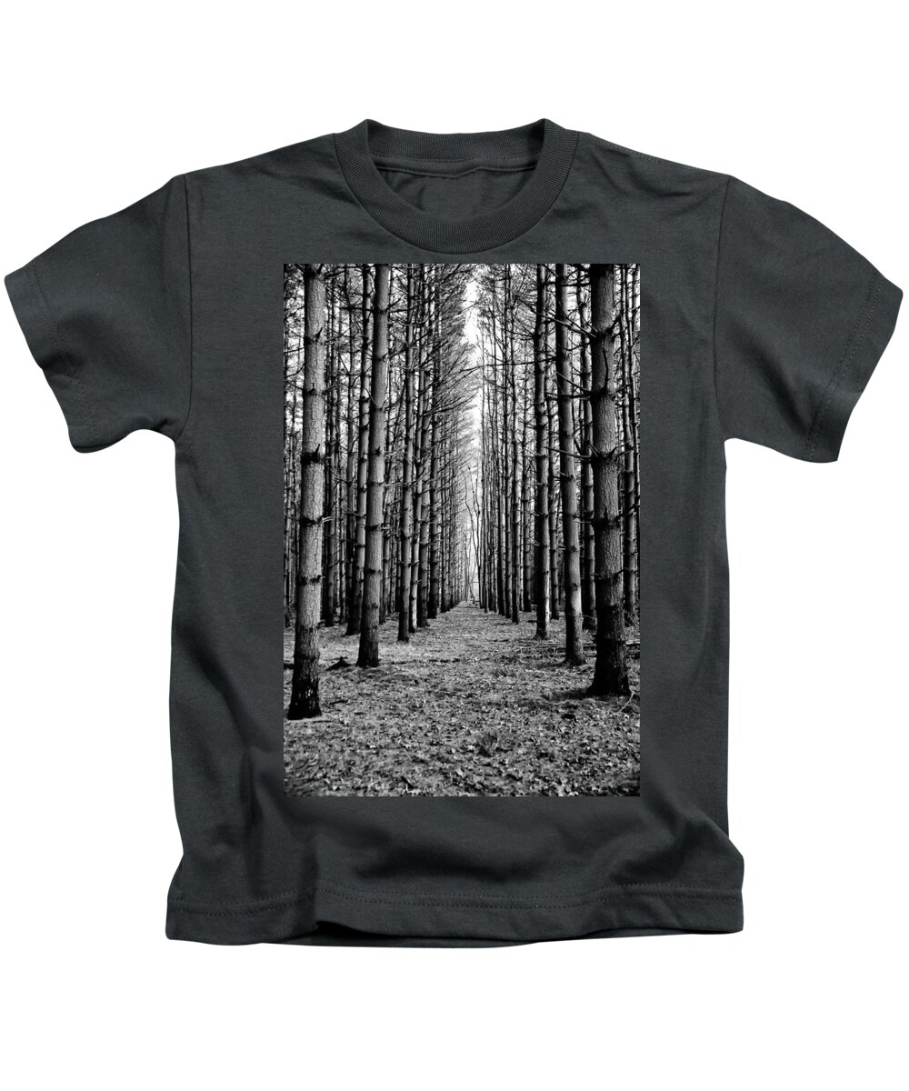 Coniferous Forest Kids T-Shirt featuring the photograph Coniferous Forest by Louis Dallara