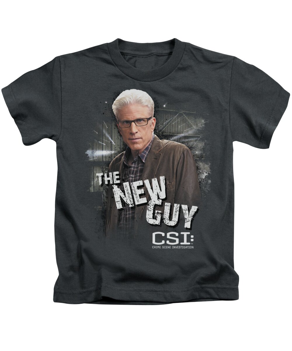 CSI Kids T-Shirt featuring the digital art Csi - The New Guy by Brand A