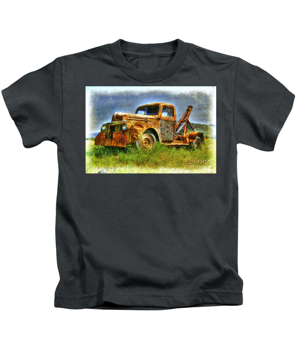 Truck Kids T-Shirt featuring the photograph Days Gone By by David Birchall