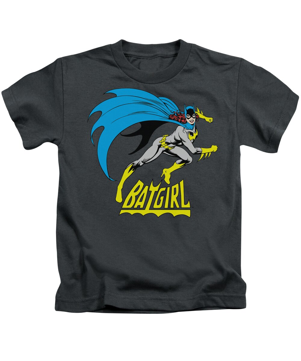 Dc Comics Kids T-Shirt featuring the digital art Dc - Batgirl Is Hot by Brand A