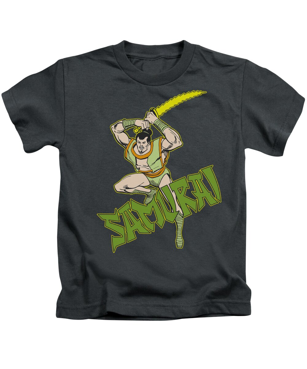 Dc Comics Kids T-Shirt featuring the digital art Dc - Samurai by Brand A
