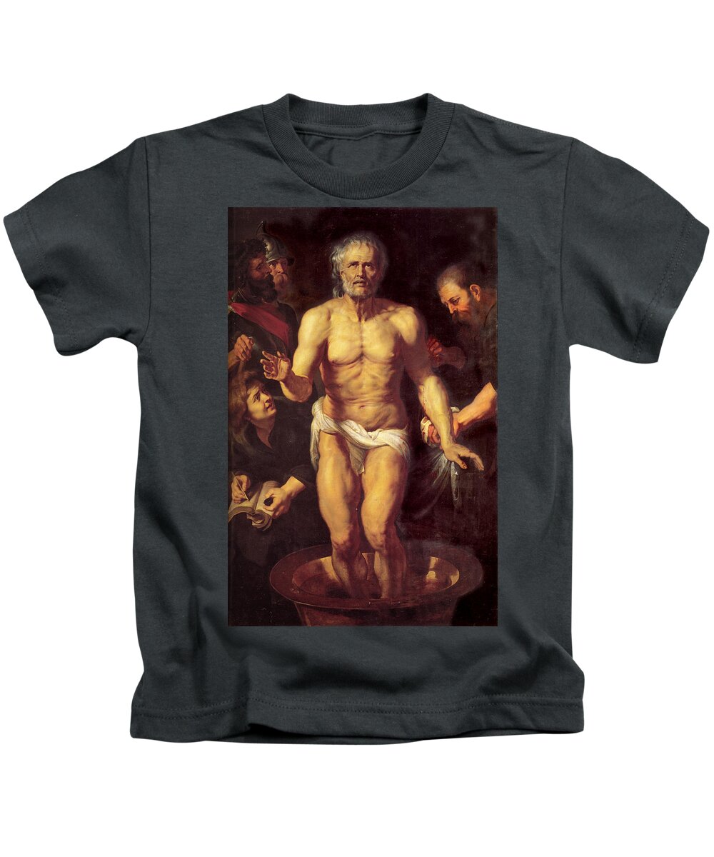 Death Of Seneca Kids T-Shirt featuring the painting Death of Seneca by Peter Paul Rubens
