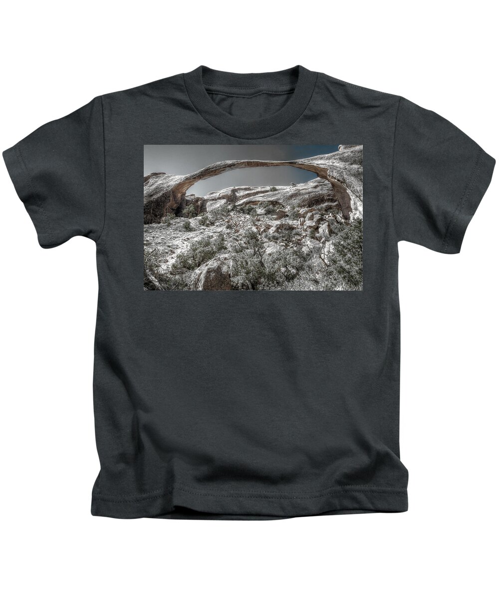 Utah Kids T-Shirt featuring the photograph Delicate Stone by Richard Gehlbach