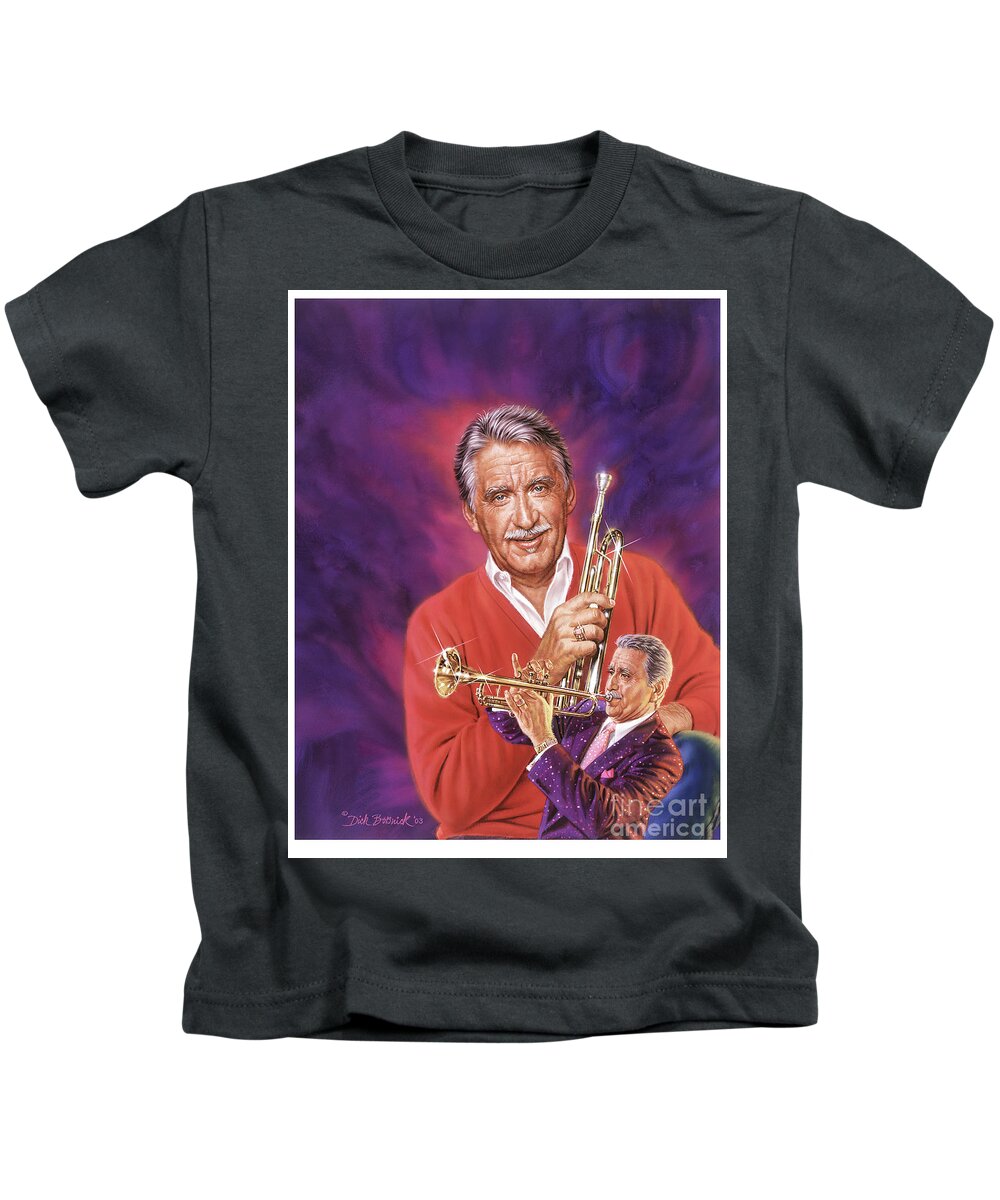 Portrait Kids T-Shirt featuring the painting Doc Severinsen by Dick Bobnick