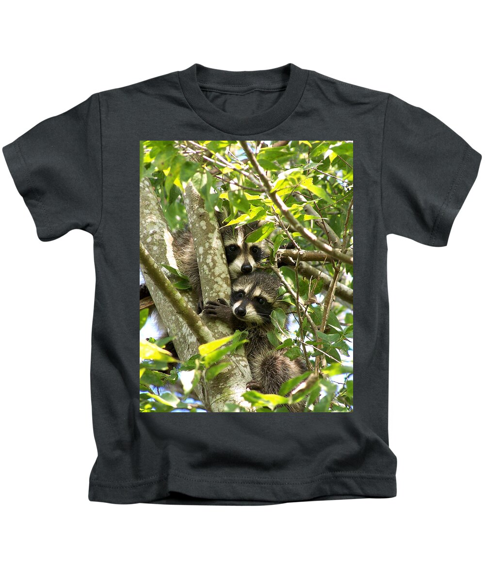 Nature Kids T-Shirt featuring the photograph Double Trouble by Peggy Urban