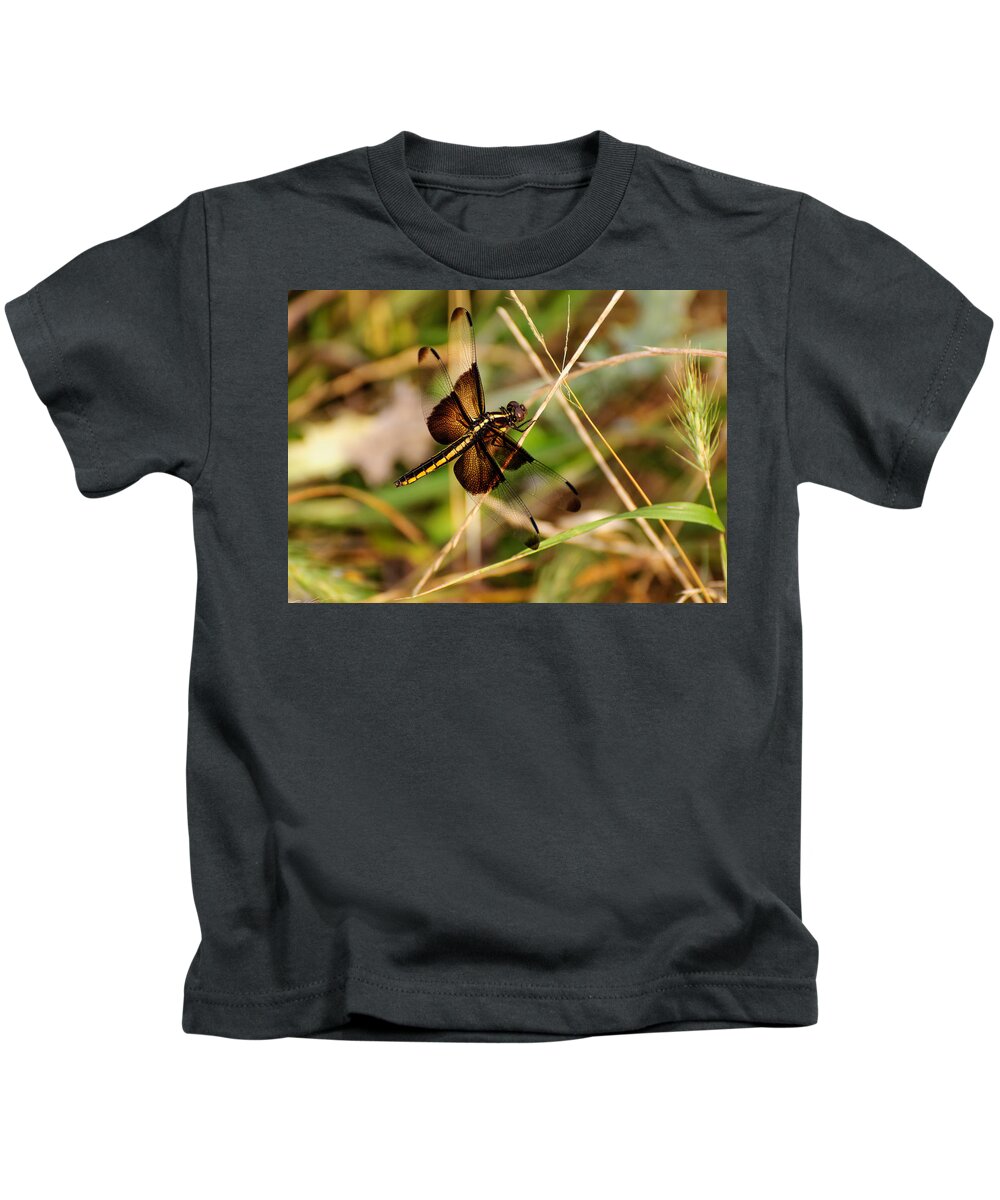Dragonfly Kids T-Shirt featuring the photograph Dragonfly by John Johnson