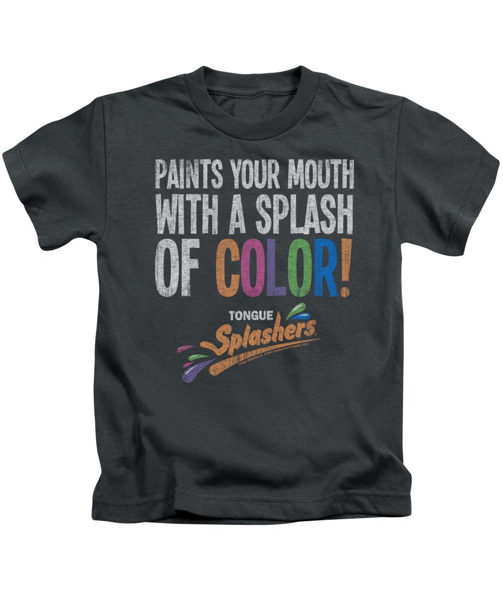 Dubble Bubble Kids T-Shirt featuring the digital art Dubble Bubble - Paints Your Mouth by Brand A