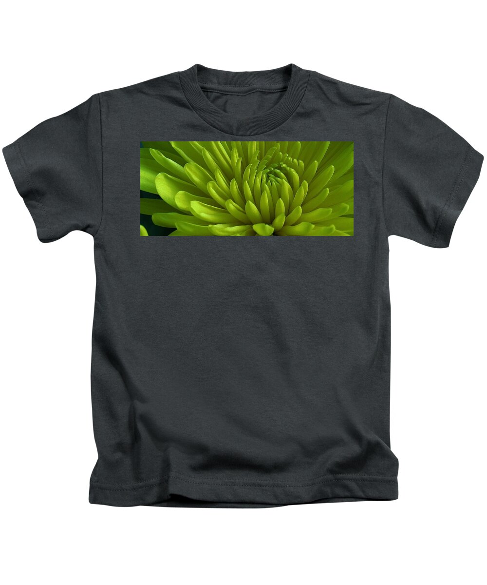 Flora Kids T-Shirt featuring the photograph Emerald Dahlia by Bruce Bley