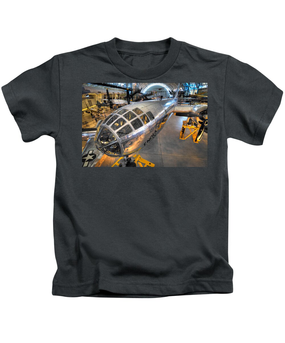  Kids T-Shirt featuring the photograph Enola Gay by Tim Stanley