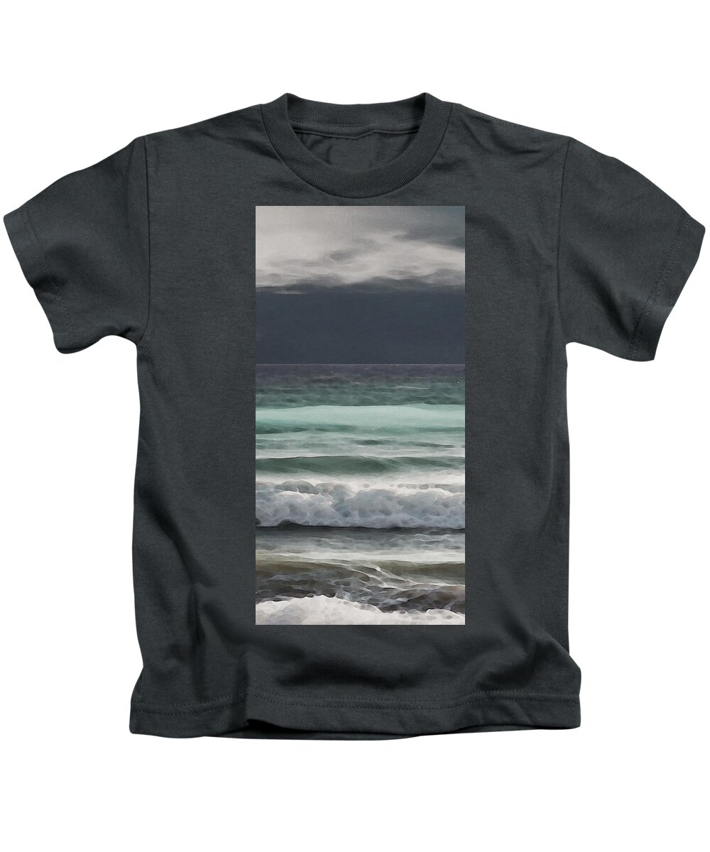 Nature Kids T-Shirt featuring the digital art Even Tides by David Hansen