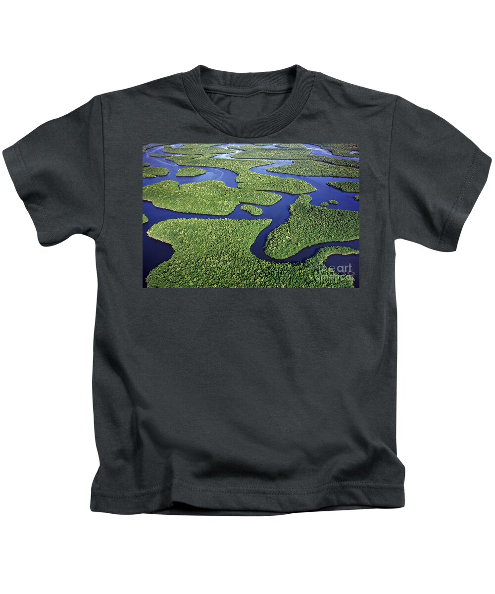 Everglades Kids T-Shirt featuring the photograph Everglades Waterways by Patrick Lynch