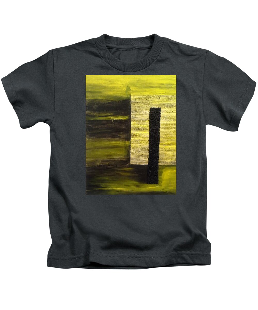 Acrylic Kids T-Shirt featuring the painting Fake Notions by Pamela Henry