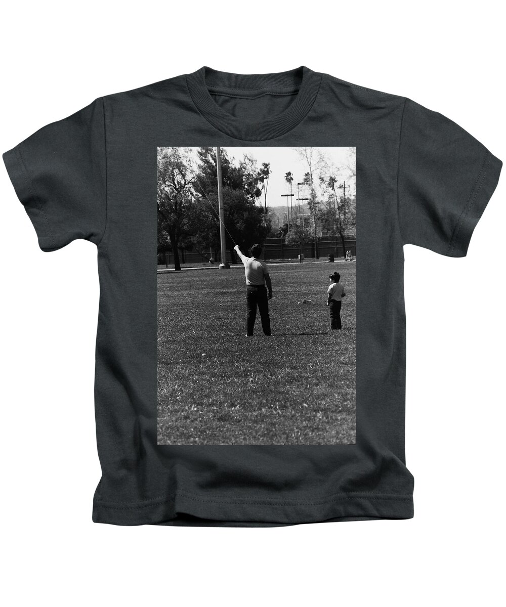 Father Kids T-Shirt featuring the photograph Father and son by Karl Rose