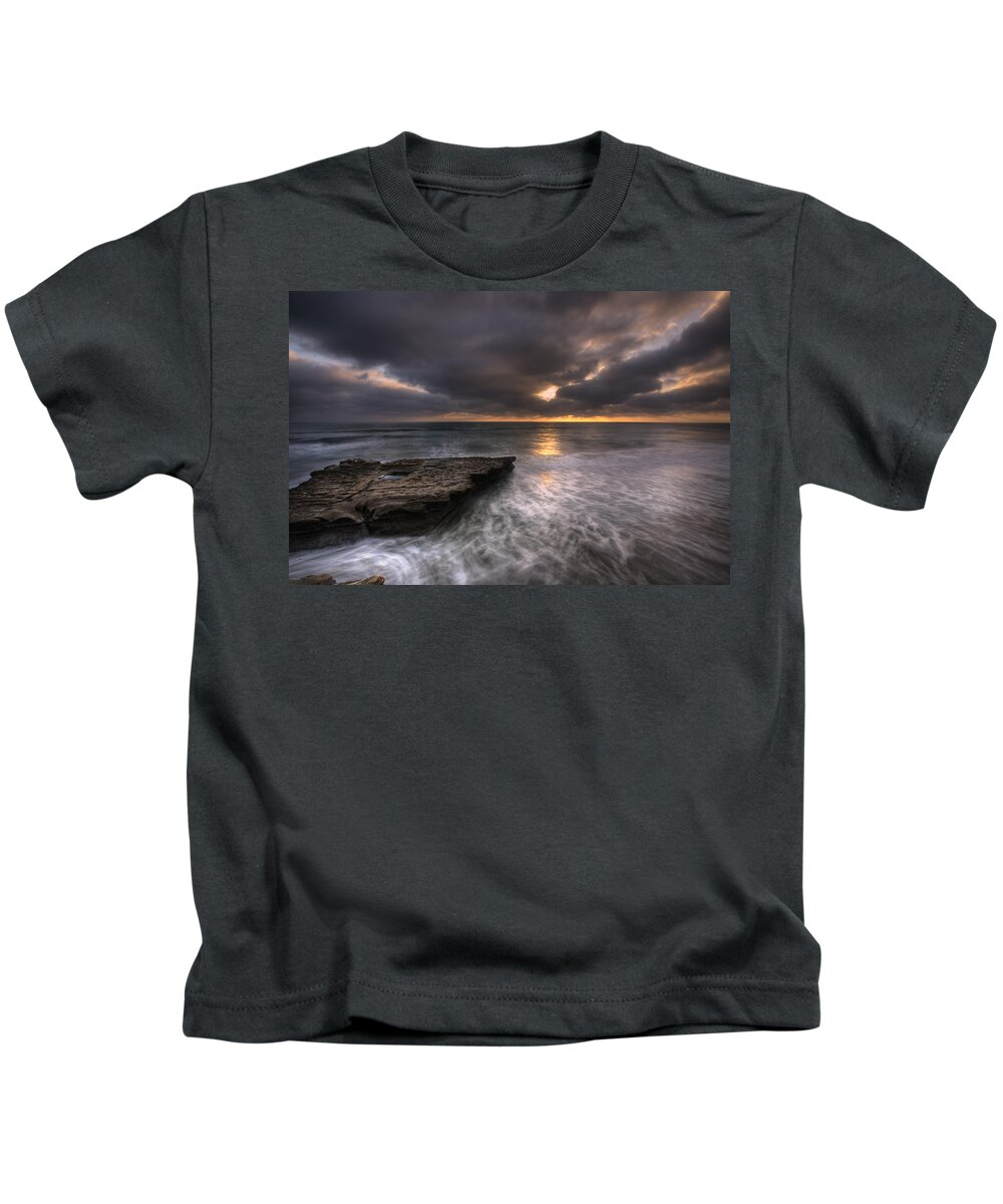 California Kids T-Shirt featuring the photograph Flatrock by Peter Tellone