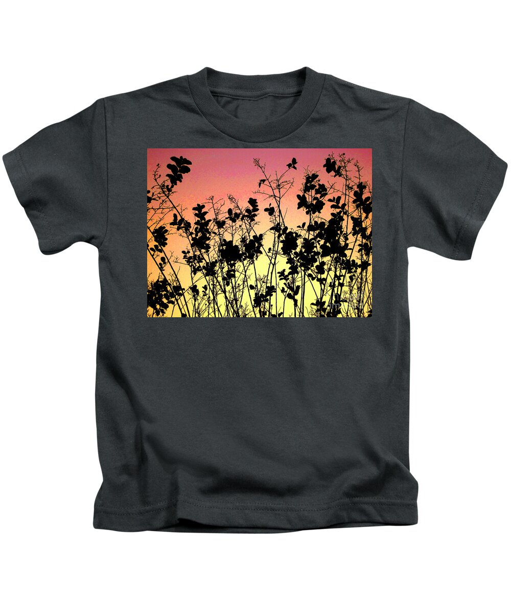  Agriculture Kids T-Shirt featuring the photograph Flowers in the backlight 2 by Amanda Mohler