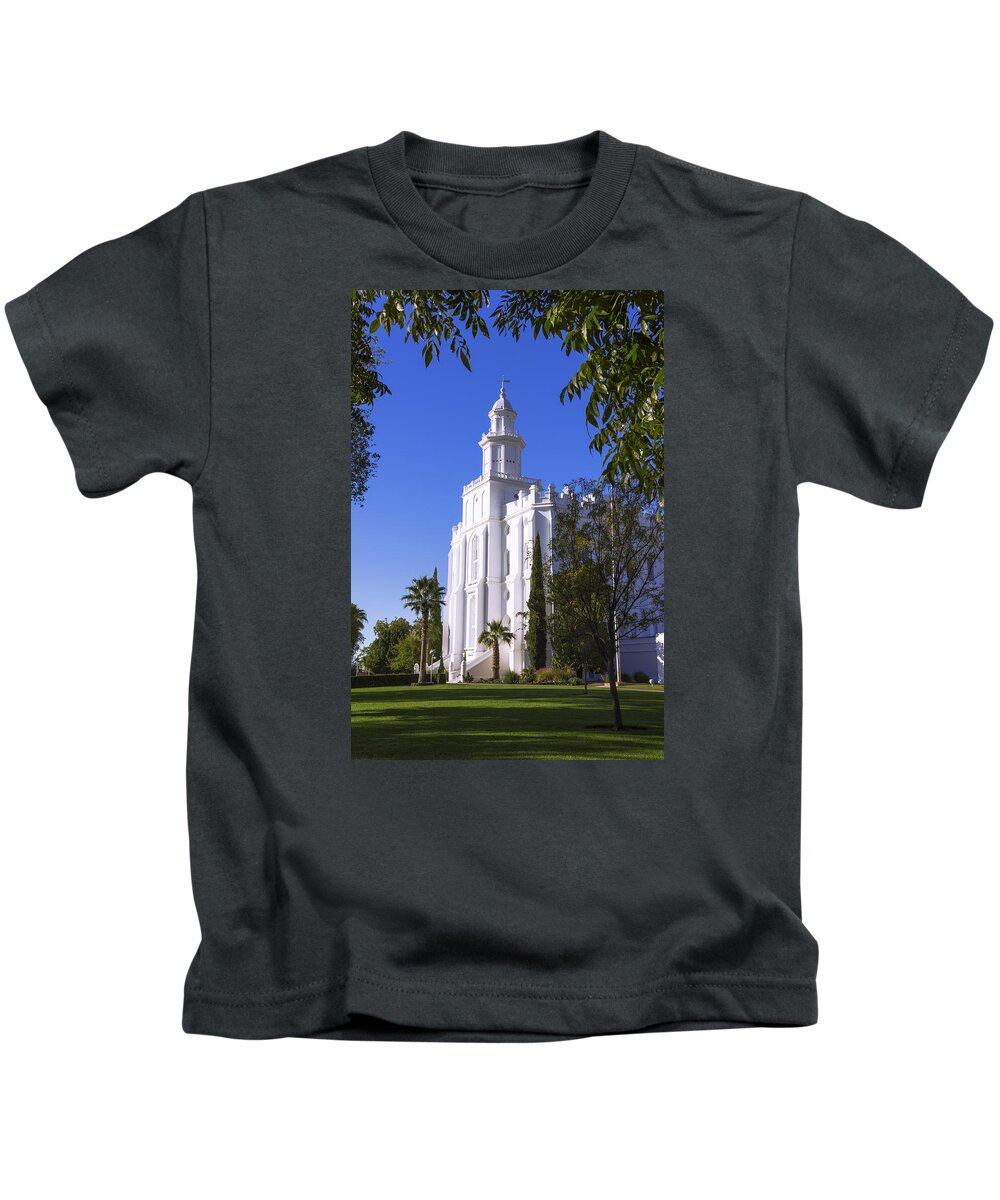 St. George Kids T-Shirt featuring the photograph Framed House by Chad Dutson