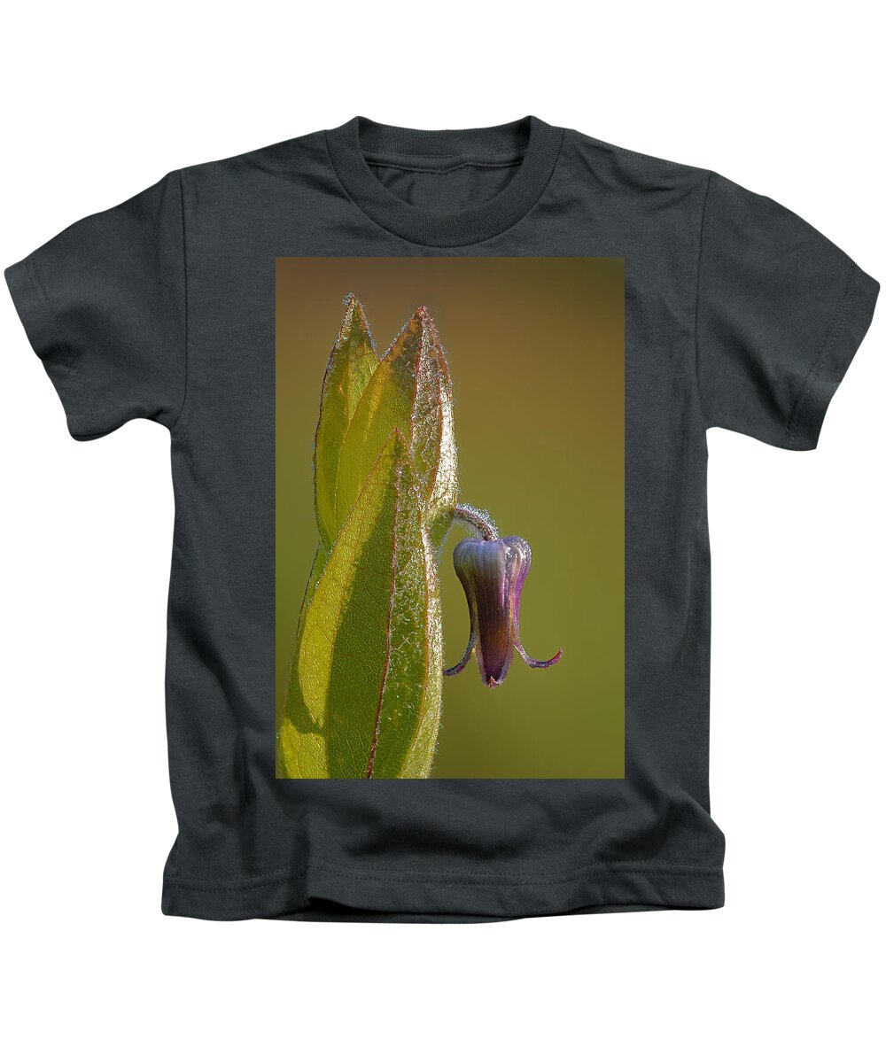 2011 Kids T-Shirt featuring the photograph Fremont's Leather Flower by Robert Charity