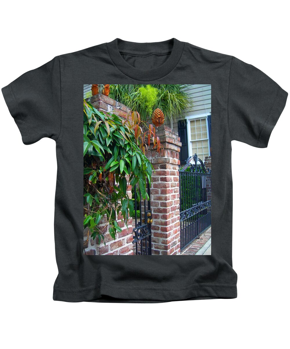 Charleston Kids T-Shirt featuring the photograph Gates of Charleston 2 by Deborah Ferree