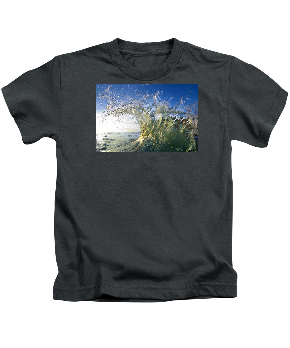 Crashing Wave Kids T-Shirt featuring the photograph Gold Crown by Sean Davey