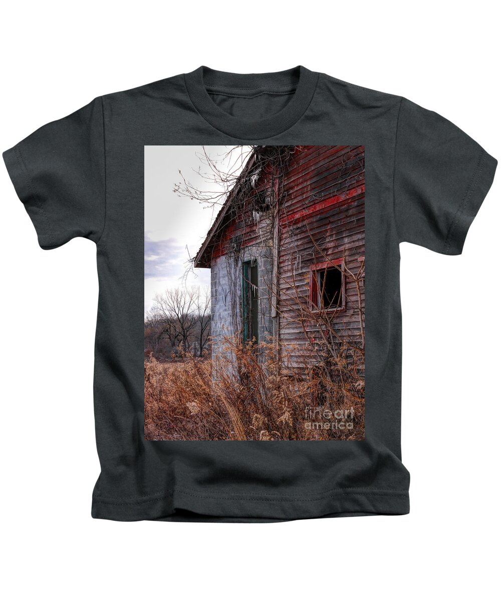 Red Barn Kids T-Shirt featuring the photograph Half by Rick Kuperberg Sr