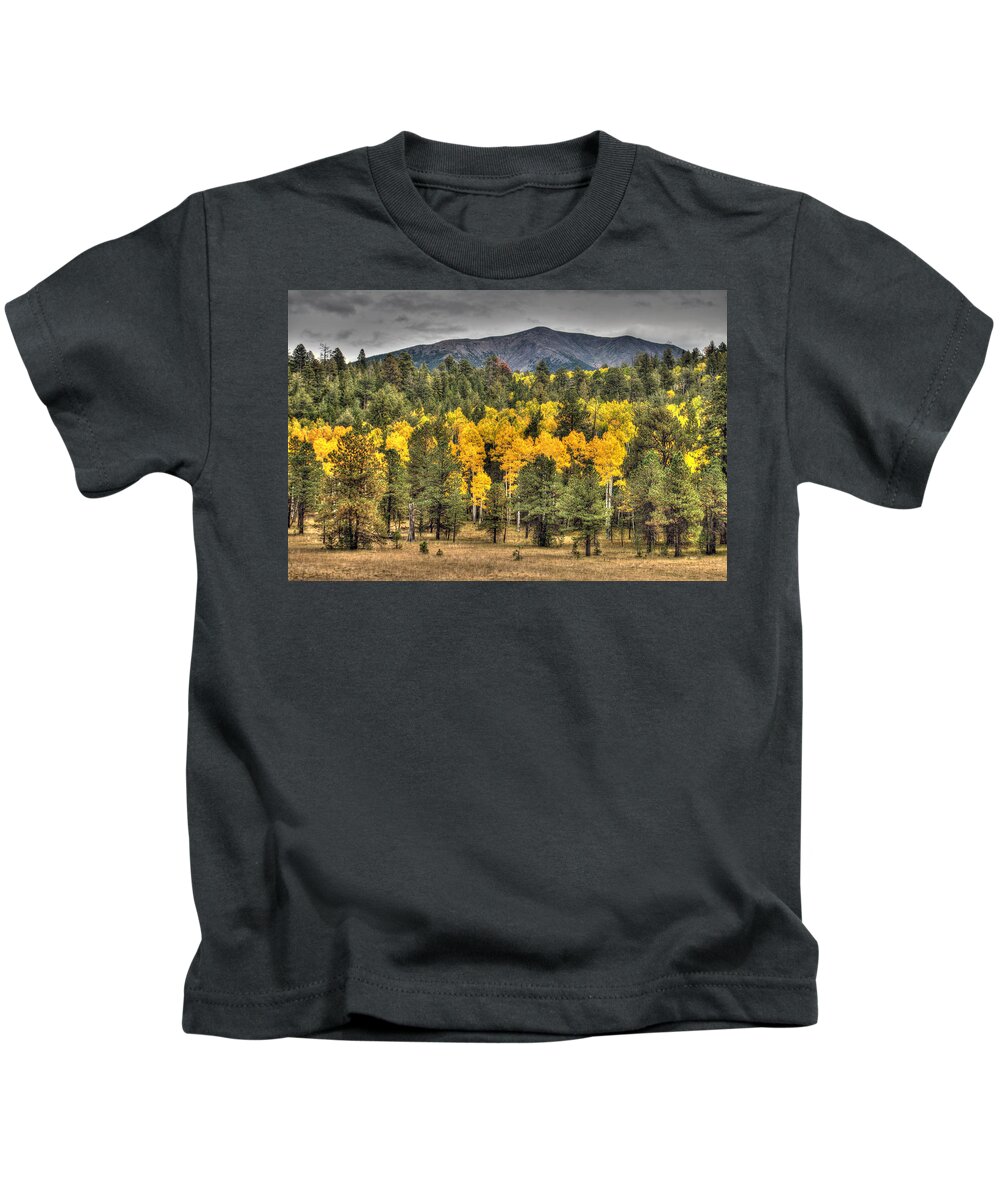 Fall Color Kids T-Shirt featuring the photograph Hart Prairie by Tam Ryan