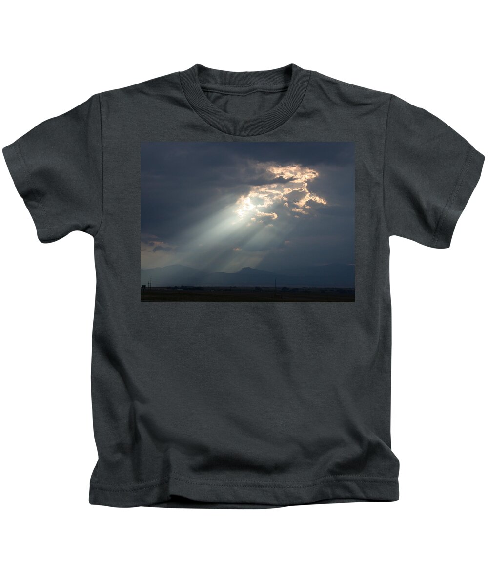 Rays Kids T-Shirt featuring the photograph Heavenly Rays by Shane Bechler