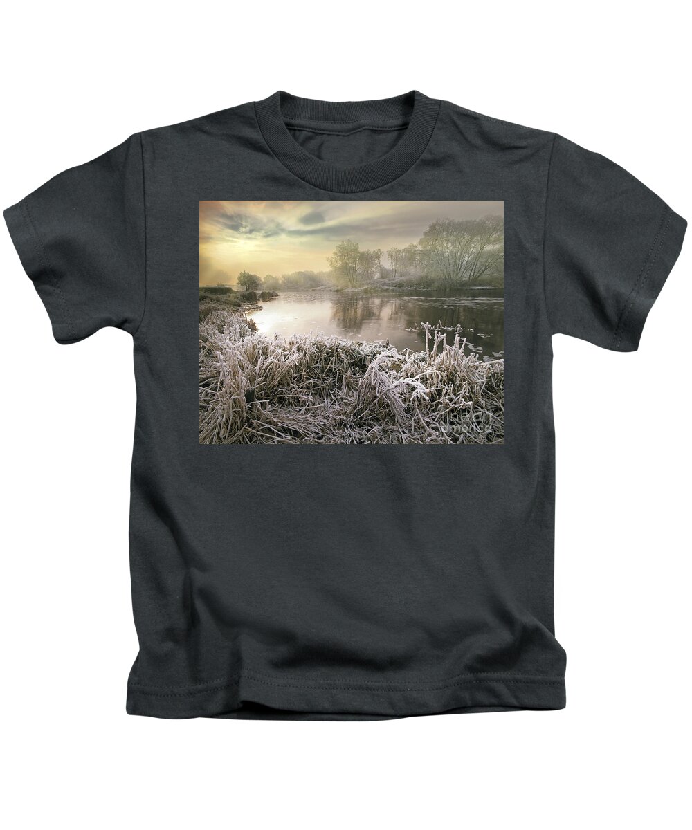 River Kids T-Shirt featuring the photograph Here Comes the Sun by Edmund Nagele FRPS