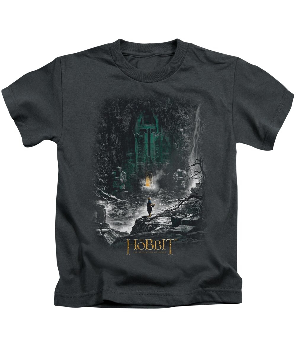 The Hobbit Kids T-Shirt featuring the digital art Hobbit - Second Thoughts by Brand A