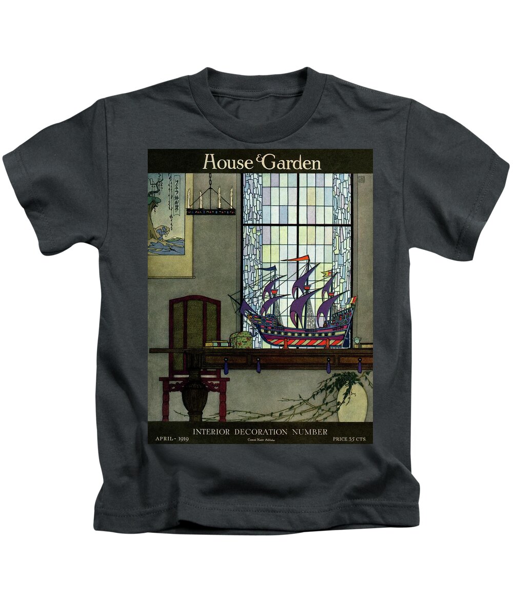 House And Garden Kids T-Shirt featuring the photograph House And Garden by Harry Richardson