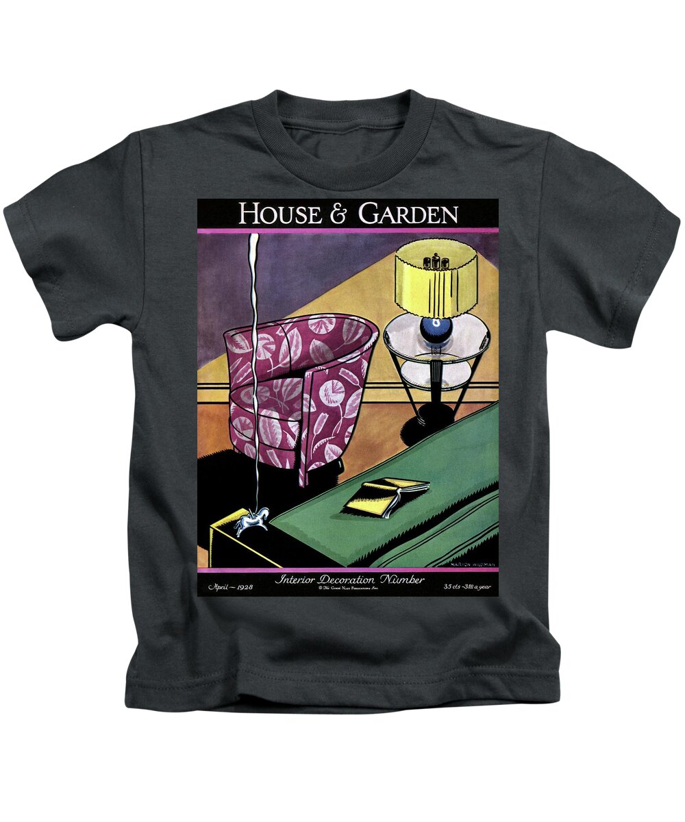 House And Garden Kids T-Shirt featuring the photograph House And Garden Interior Decorating Number by Marion Wildman