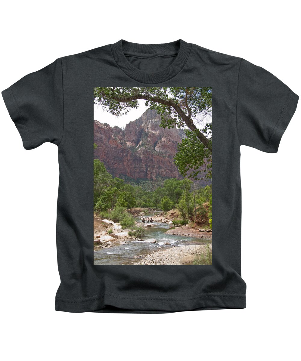 Virgin River Kids T-Shirt featuring the photograph Iconic Western Scene by Natalie Rotman Cote