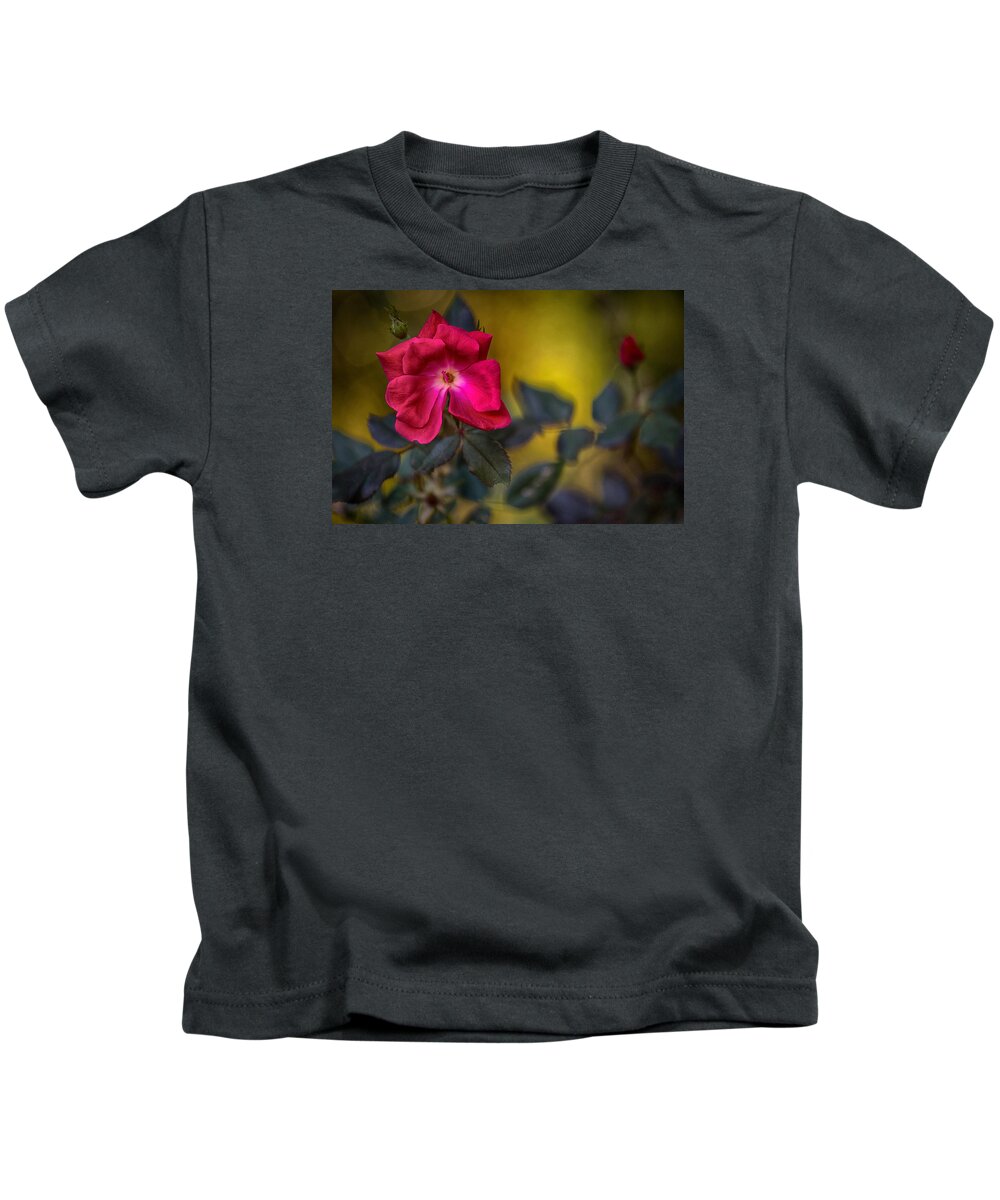 Roses Kids T-Shirt featuring the photograph In Love by Mary Buck